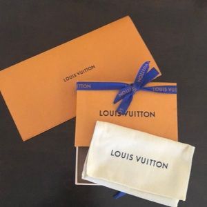 Authentic Louis Vuitton Box, Dust Bag and Envelope